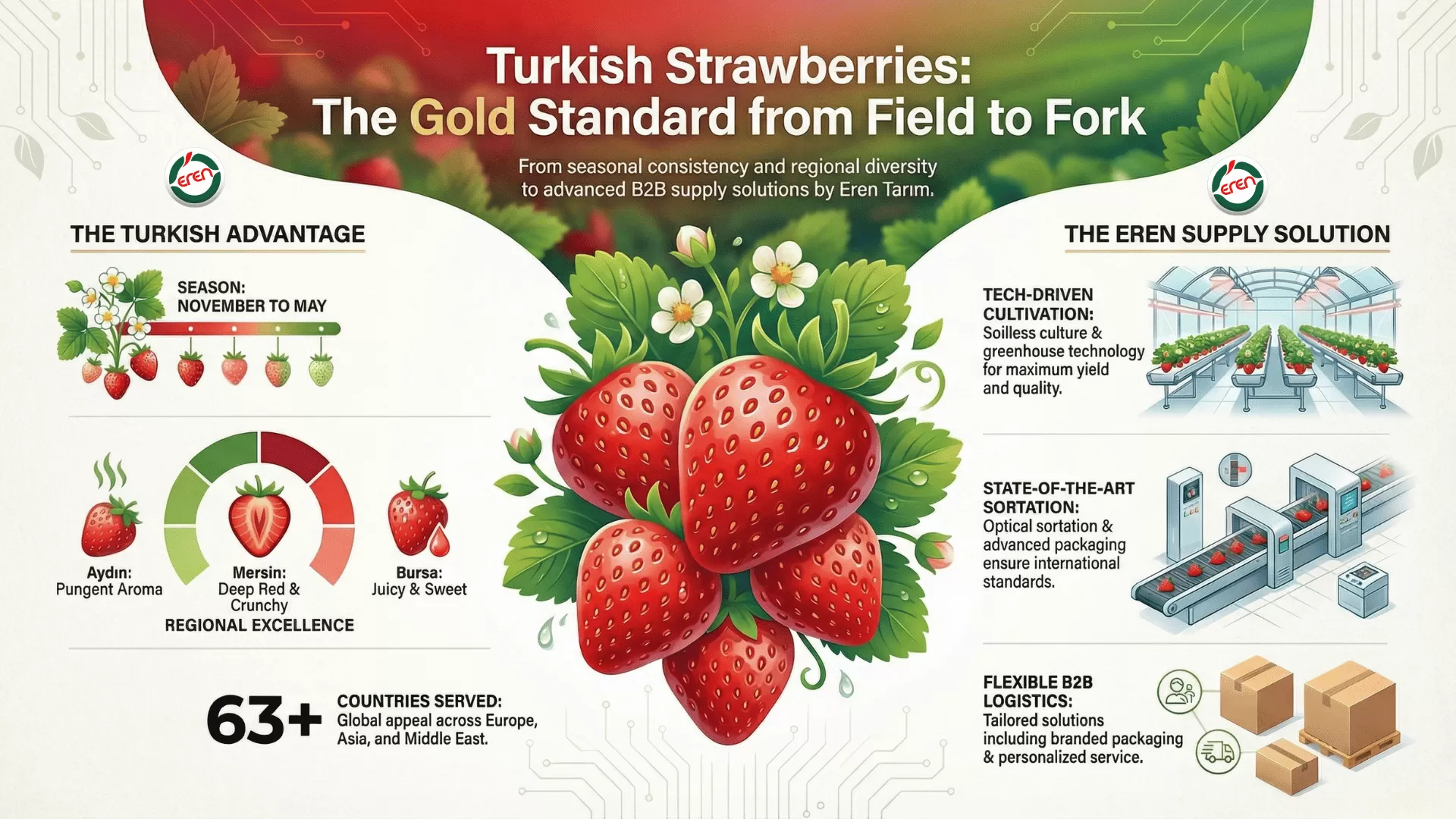From Field to Fork Strawberry Turkey by Expert Wholesale Strawberries Manufacturer