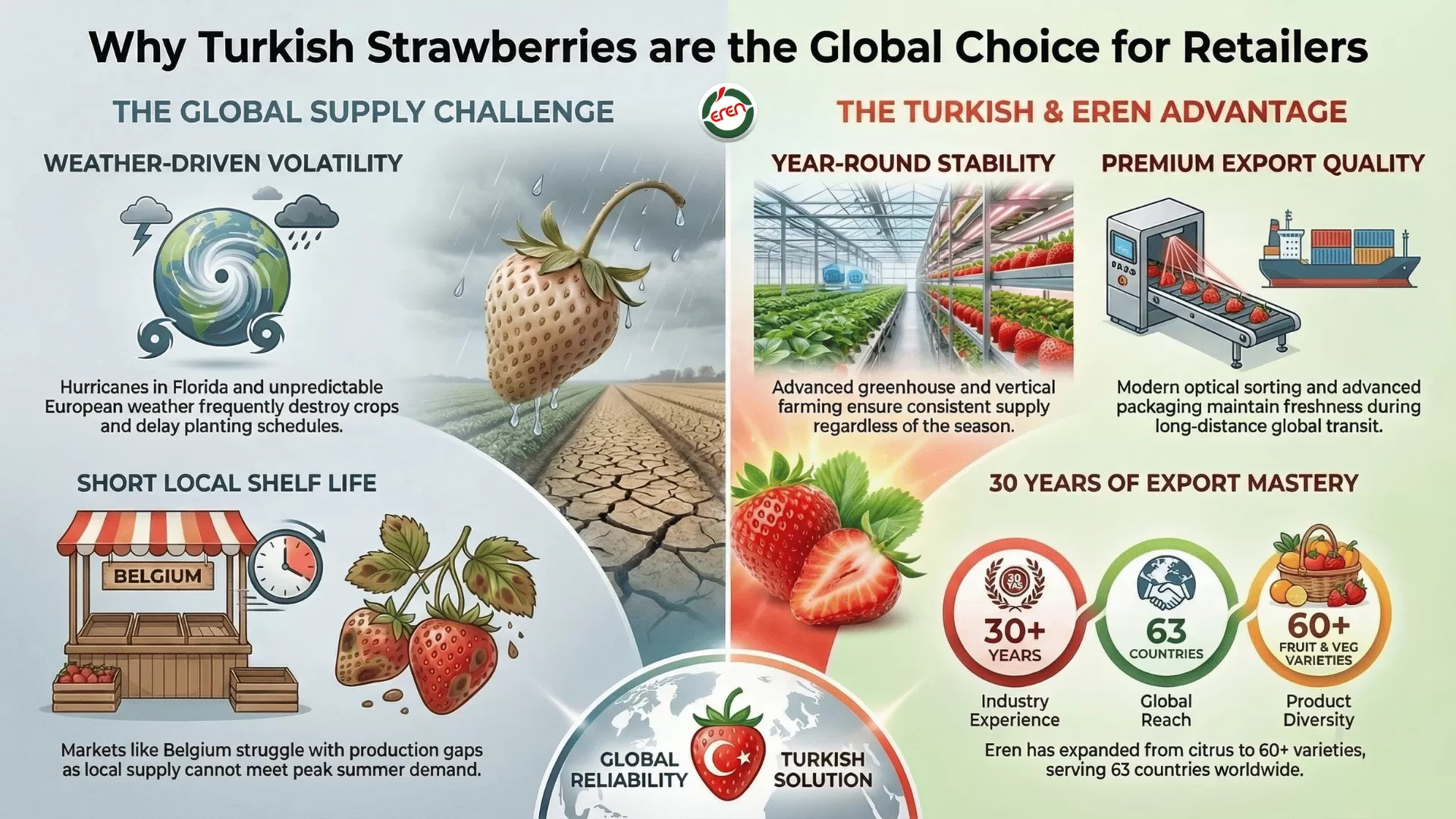 Turkish strawberries: Supplier strawberry excellence tailored for global strawberry buyers