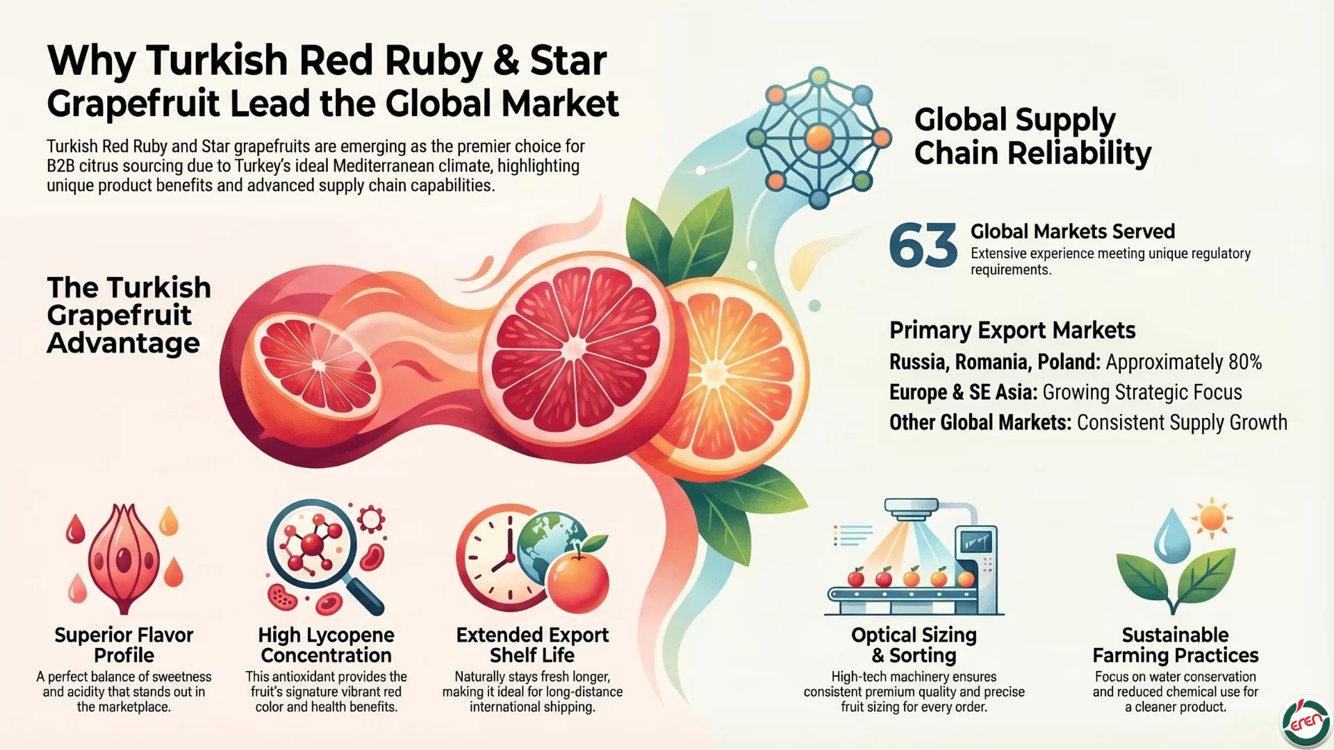 Why Red Ruby Grapefruit & Star Grapefruit Shine in Turkey
