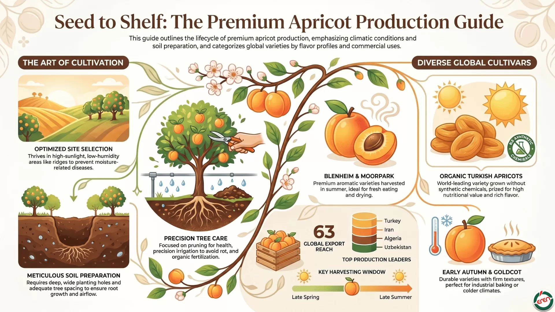 Journey Through Apricot Production and Diverse Cultivars on Our Farm