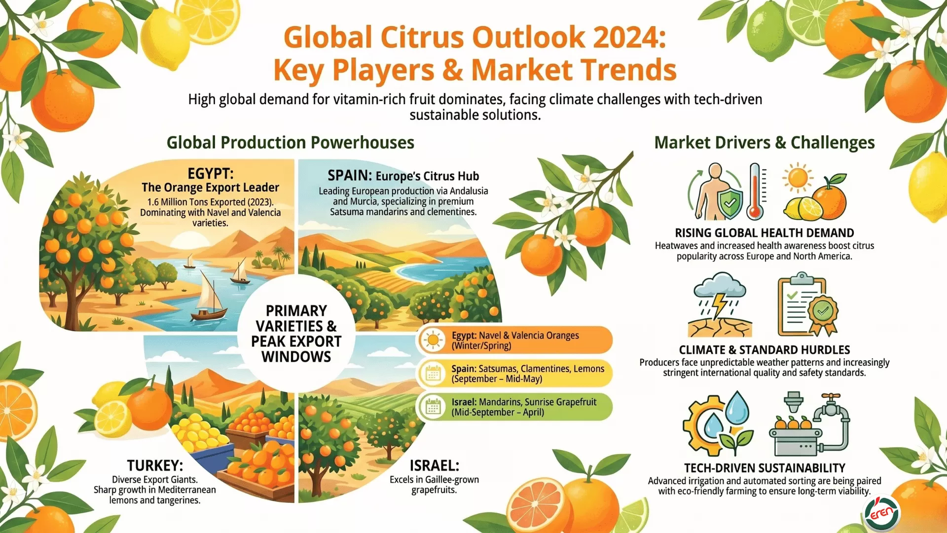 World Citrus Production Revealed Facts and Figures for 2024