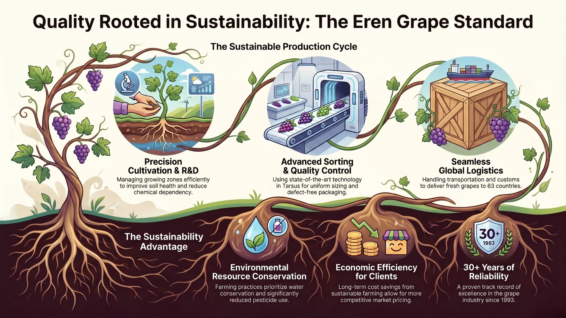 Turkish grape grower reveals how to produce grapes sustainably