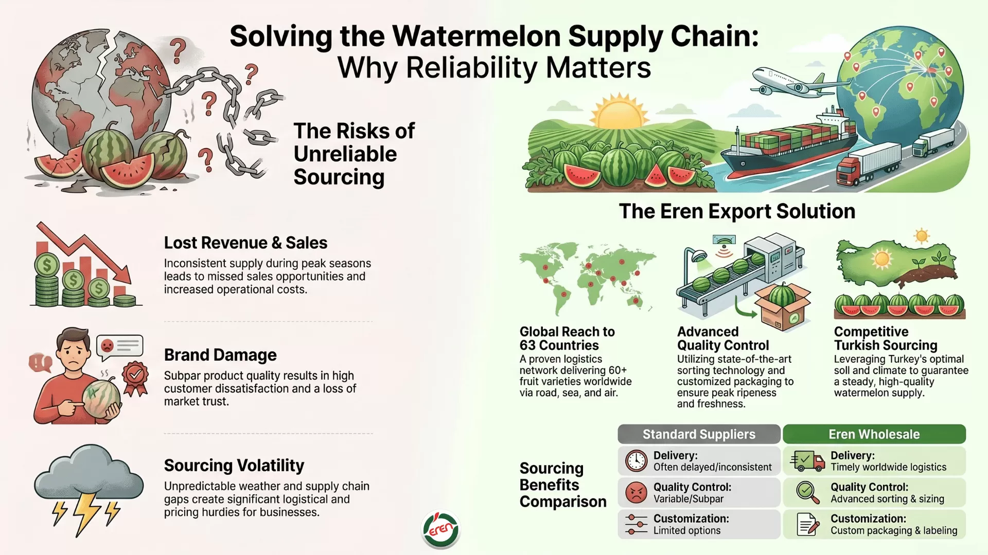 Reliable Turkish Watermelon Wholesaler with Competitive Prices