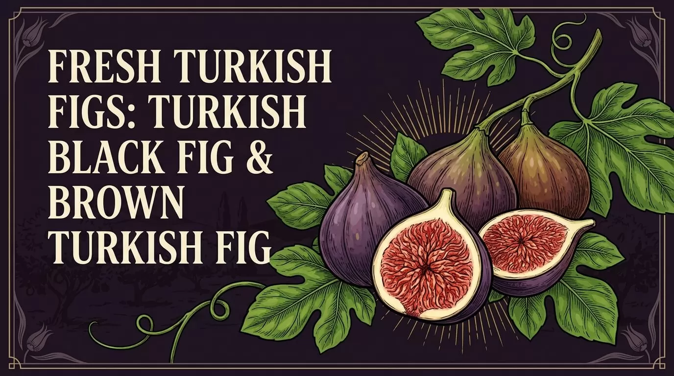 Fresh Turkish Figs: Turkish Black Fig & Brown Turkish Fig